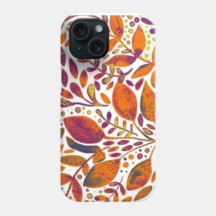 Watercolor foliage - autumn Phone Case