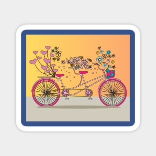 Retro Vintage Bicycle Biker Lover Magnet