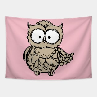 Cute hand drawn owl Tapestry