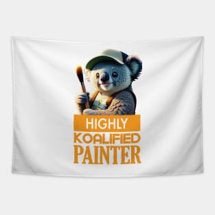 Just a Highly Koalified Painter Koala Tapestry