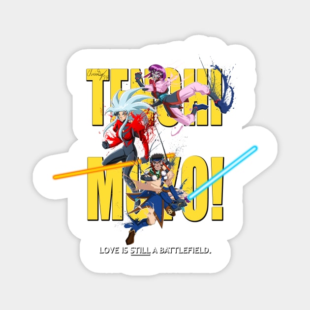 Tenchi Muyo! Kick-Ass style Banner Magnet by CaptRicoSakara