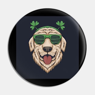 dog with glasses st patrick's day Pin