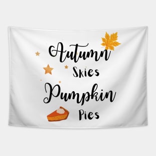 Autumn Skies Pumpkin Pies Tapestry