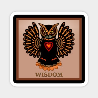 The Owl of Wisdom Magnet