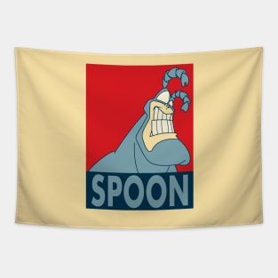 The Tick SPOON- "Hope" Poster Parody Tapestry