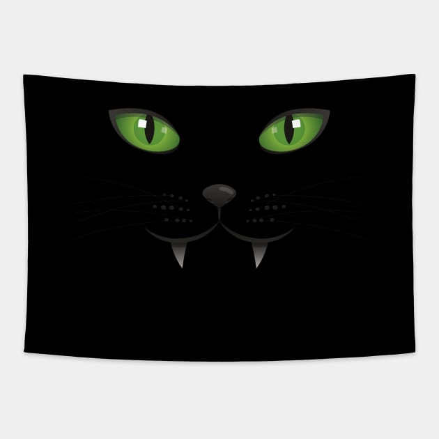 black Cat Tapestry by mutarek