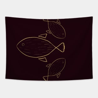 Gold Fish Tapestry