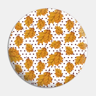 Fall Autumn Pattern Dot Pin