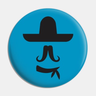 Mustache Mr. Cowboy Pin