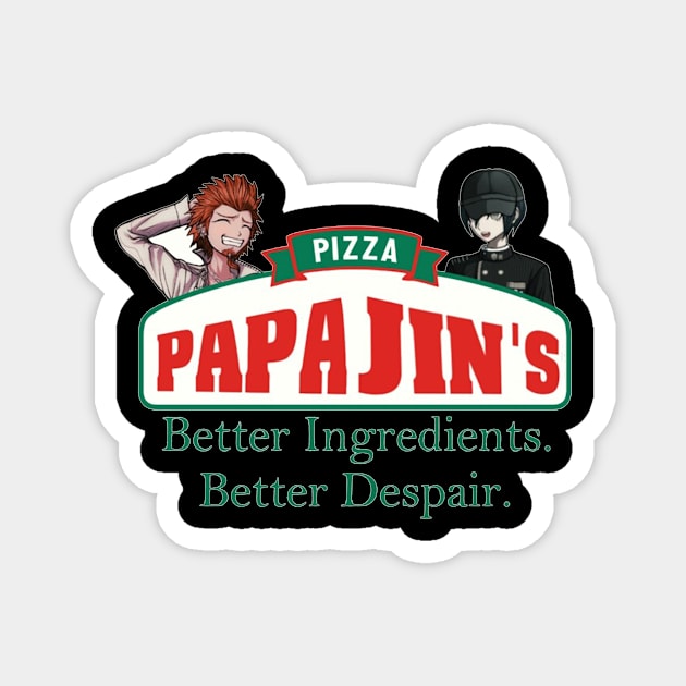 Danganronpa Papa John's Magnet by jillyroberts