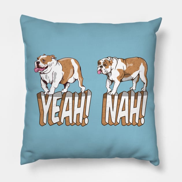 Bulldogs Pillow by mailboxdisco