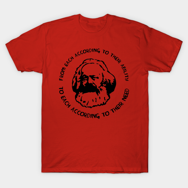 From Each According To Their Ability To Each According To Their Need Karl Marx Karl Marx T Shirt Teepublic