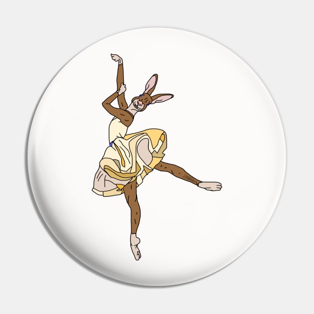 Bunny Ballerina Tutu Pin by notsniwart