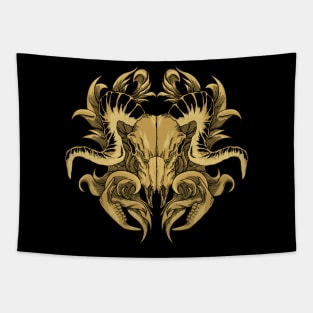 GOAT SKULL Tapestry