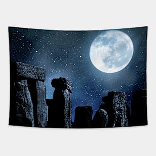 Stonehenge Night Tapestry