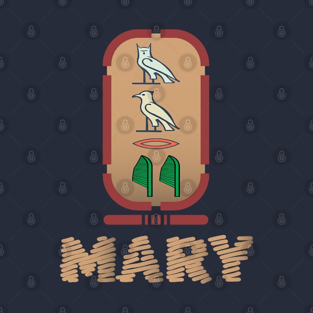 MARY-American names in hieroglyphic letters,  a Khartouch by egygraphics