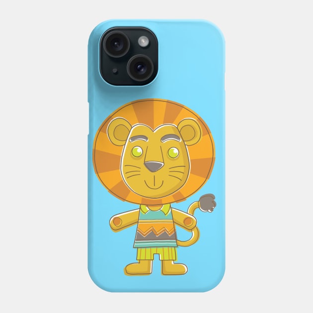 Cute Lion Phone Case by vaughanduck