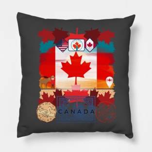 Canada day t-shirt Pillow