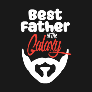 Best Father in the Galaxy-black T-Shirt