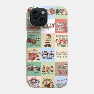 Christmas Patchwork Vintage Pattern Phone Case