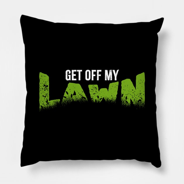 Get Off My Lawn / funny Pillow by Crocodile Store