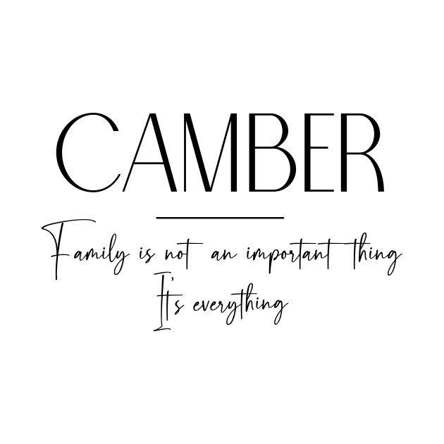 Camber Family, Camber Name, Camber Middle Name by Rashmicheal