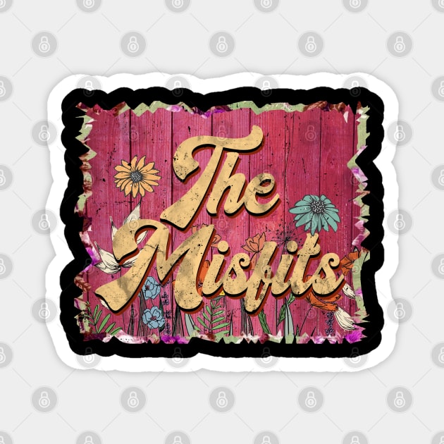 Classic Misfits Personalized Flowers Proud Name Magnet by BilodeauBlue