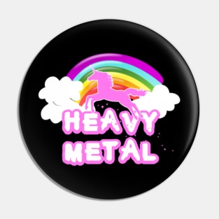 heavy metal unicorn- Pin