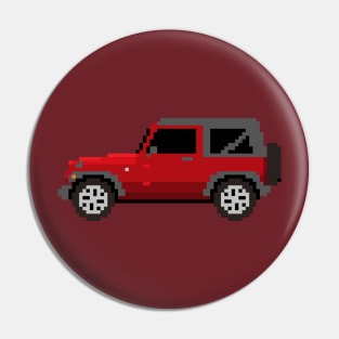 Jeep Wrangler Pixelart Pin