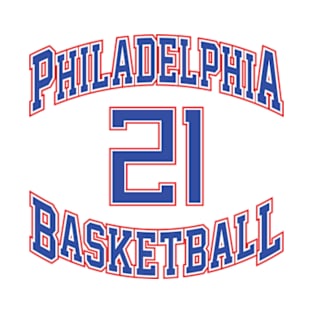 Philadelphia Basketball Number 21 T-Shirt