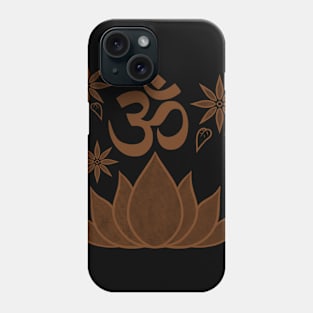 Ohm Design Leaves and Lotus Flower Phone Case