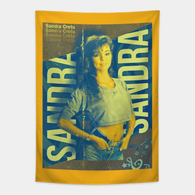 Sandra Cretu / 80s Retro Fan Design Tapestry by Trendsdk