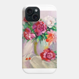 Bouquet of peonies Phone Case