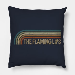 The Flaming Lips Retro Stripes Pillow