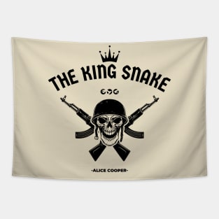 Alice - The King snake // Skull Army Design For Album Fan Art Tapestry