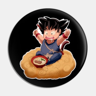 Kid Goku and the Flying Nimbus Pin
