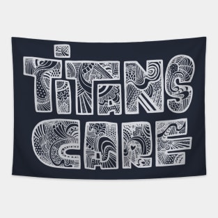 Titans Care illustrated Tapestry