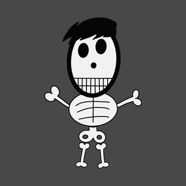 Cute skeletons doodle style by Sumet