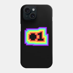 Plus 1 block rainbow Phone Case