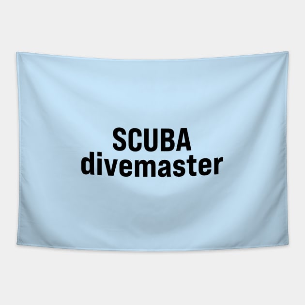 SCUBA divemaster Tapestry by ElizAlahverdianDesigns