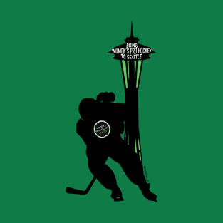 Women's Pro Hockey Seattle Space Needle T-Shirt