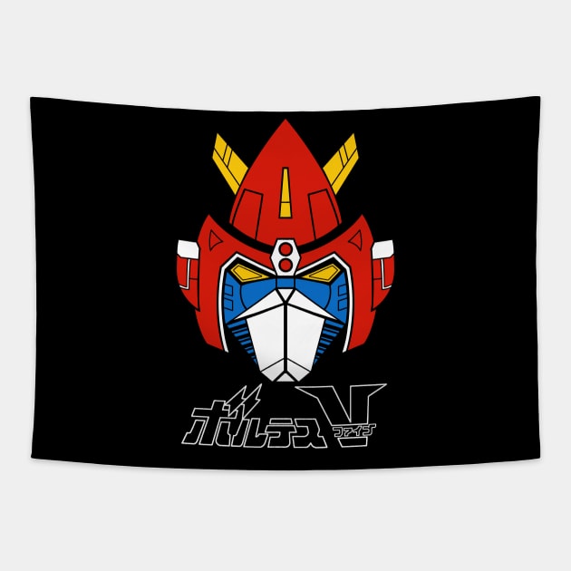 Chōdenji Machine Voltes V Tapestry by geeklyshirts