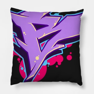 Letter B - Graffiti Street Art Style Pillow