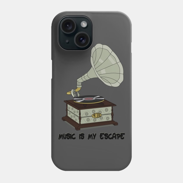 Gramophone Phone Case by MrJoke