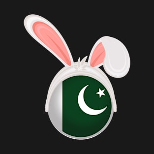 happy easter Pakistan bunny ears flag cute designs T-Shirt