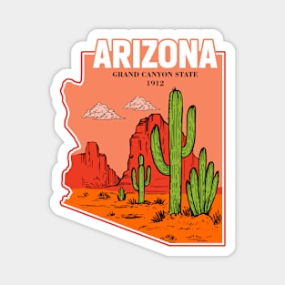 Arizona and vintage Magnet