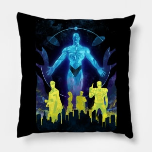 Doomsday Clock Heroes Pillow