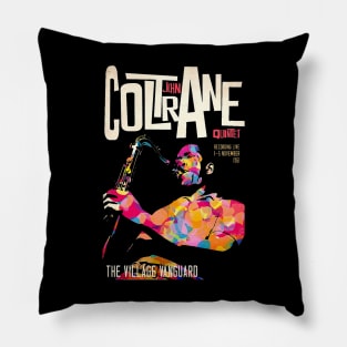 John Coltrane - Vintage Fan Art Pillow
