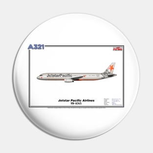 Airbus A321 - Jetstar Pacific Airlines (Art Print) Pin