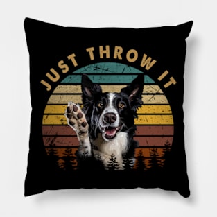 Tail Tales Collie Charm, Stylish Tee Just Throw It Pillow